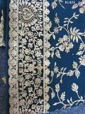 Heavy Work Party Wear Teal Chiffon Georgette Gold Zari Saree  #5481409